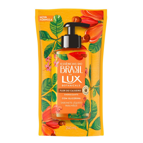 Sabonete Líquido para as Mãos Lux Botanicals Flor do Cajueiro Refil com 240ml