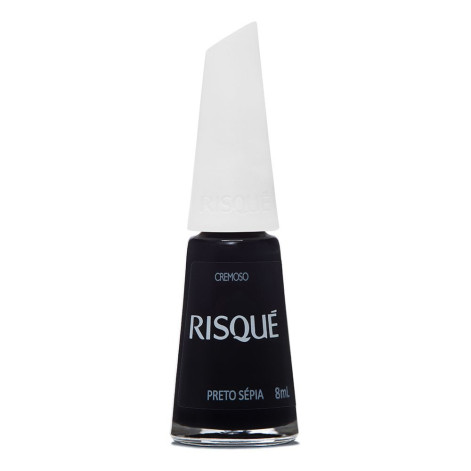 Esmalte Risque Cremoso Preto Sepia 8ml