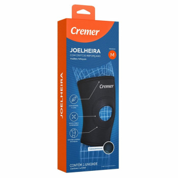 Joelheira Cremer Orif Refor Preto M
