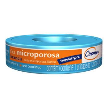 Fita Microporosa Cremer Branca 1,2cmx4,5m - 1 Unidade