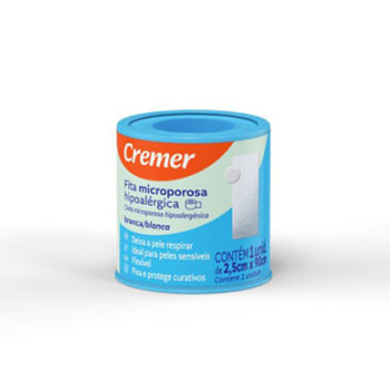 Fita Microporosa Cremer Branca 2,5cm x 90cm
