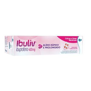Ibuliv Ibuprofeno 400mg Envelope Com 4 Cápsulas Gelatinosas