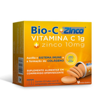 Vitamina C Efervescente + Zinco Bio-C 30 comprimidos