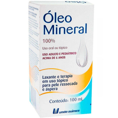 Óleo Mineral União Química com 100ml