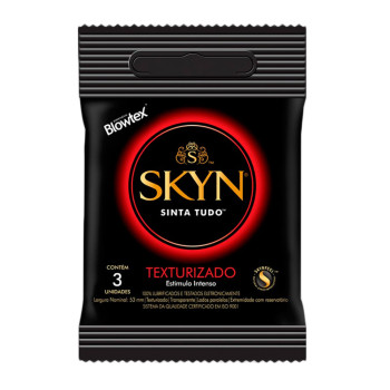 Camisinha Blowtex Skyn Text C/3 Un