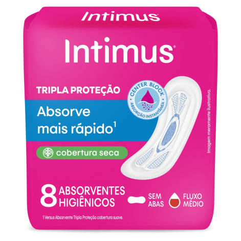 Absorvente Intimus Rapisec S/Abas C/8 Un