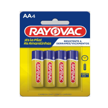 Pilha Amarelinha Pq Aa4 Rayovac
