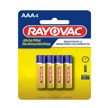 Pilha Amarelinha Pl Aaa4 Rayovac
