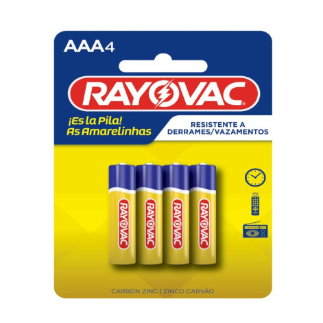 Pilha Amarelinha Pl Aaa4 Rayovac
