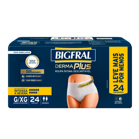 Roupa Intima Derma Plus G/Xg 24 Unidades