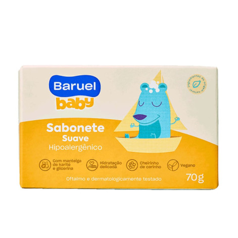 Sabonete em Barra Baruel Baby Suave 70g