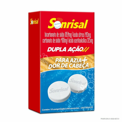 Sonrisal Dupla Ação Tradicional 10 comprimidos