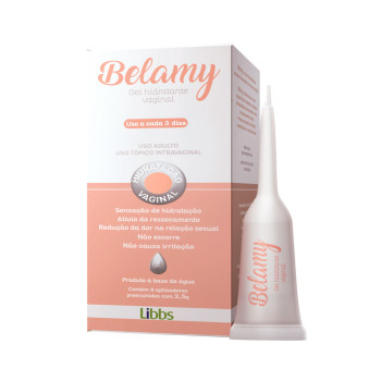 Gel Hidratante Vaginal Belamy 20g + 8 aplicadores de 2,5g cada