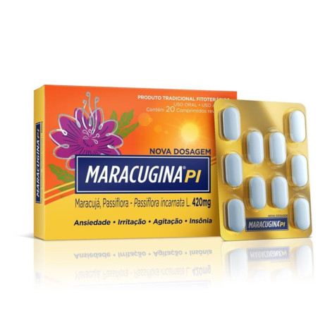 Maracugina 420mg 20 Comprimidos Revestidos