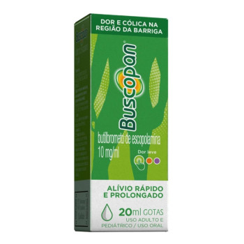 Buscopan Brometo de N Butil Escopolamina 10mg/ml Solução Oral 20ml