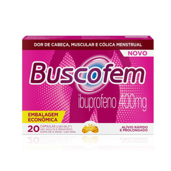 Buscofem Ibuprofeno 400mg 20 cápsulas