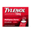 Tylenol Paracetamol 750mg Analgésico 20 comprimidos