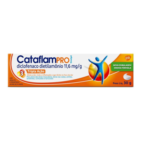 CataflamPRO Diclofenaco Dietilamônio 11,6mg/g Emulgel 30g