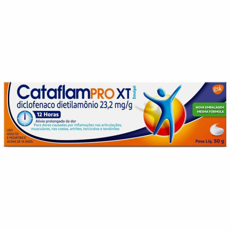 CataflamPRO XT Diclofenaco Dietilamônio 23,2mg/g Emulgel 50g