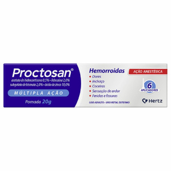 Pomada para Hemorroidas Proctosan 20g 6 Aplicadores