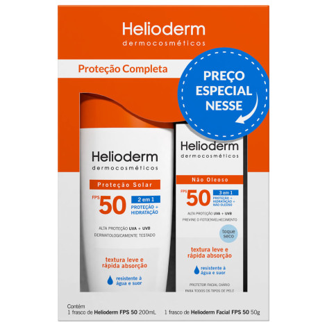 Kit Helioderm Fps50 Corpo E Facial 200G+50G