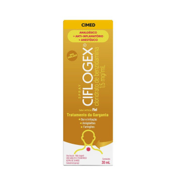 Ciflogex 1,5mg/ml Sabor Mel Colutório Spray 30ml