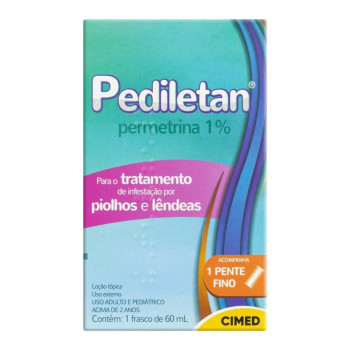 Pediletan Permetrina 10mg/g Loção Capilar 60ml