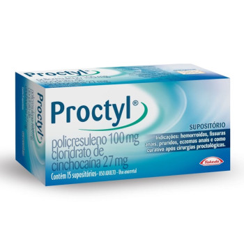 Proctyl Supositorio C/15 Un