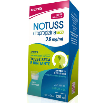 Notuss Dropropizina 3mg/ml Xarope Sabor Mel 120ml