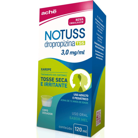 Notuss Dropropizina 3mg/ml Xarope Sabor Mel 120ml