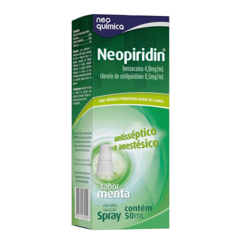 Neopiridin Spray para Garganta Sabor Menta Neo Química 50ml