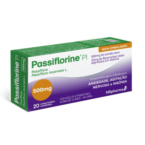  Passiflorine PI 500mg com 20 Comprimidos