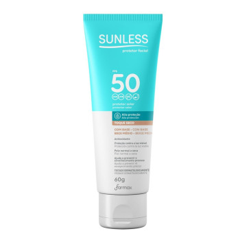 Protetor Solar Facial Sunless FPS 50 Medio 60g