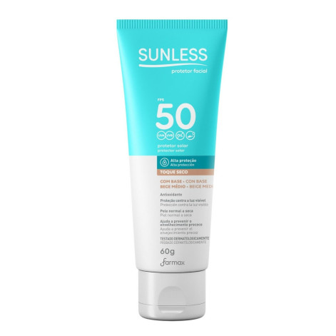 Protetor Solar Facial Sunless FPS 50 Medio 60g