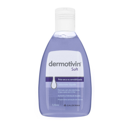 Sabonete Líquido Facial Dermotivin Soft Pele Seca ou Sensibilizada com 120ml