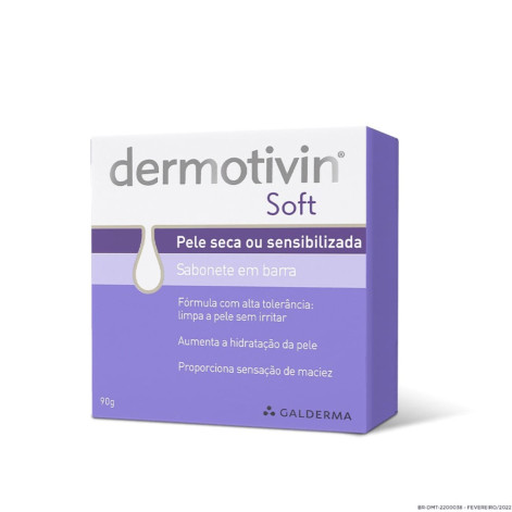Sabonete em Barra Dermotivin Soft Pele Seca ou Sensibilizada com 90g