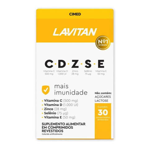 Multivitamínico Lavitan Imunidade CDZSE 30 Comprimidos