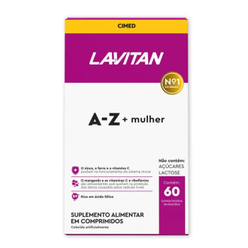 Suplemento Alimentar Lavitan AZ Mulher 60 Comprimidos