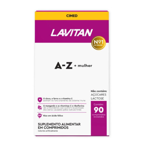 Multivitamínico Lavitan AZ Mulher 90 Comprimidos