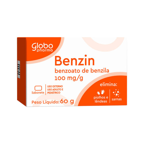 Sabonete Em Barra Benzin Benzoato De Benzila 100Mg/G 60 Gramas