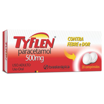 Tyflen 500mg 20 Comprimidos Brasterapica Similar