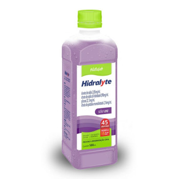 Hidralyte 45 Natulab Sabor Uva 500ml