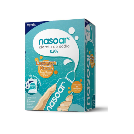  Nasoar 0,9% Descongestionante 30 envelopes + Lavador Nasal 240ml