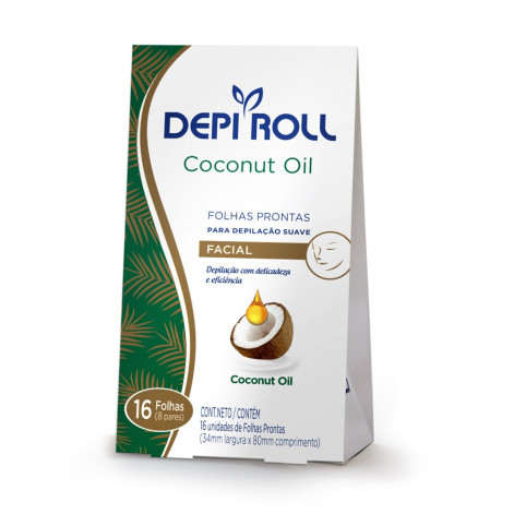 Folh Pront Face Depi Rool De Coco C/16Un