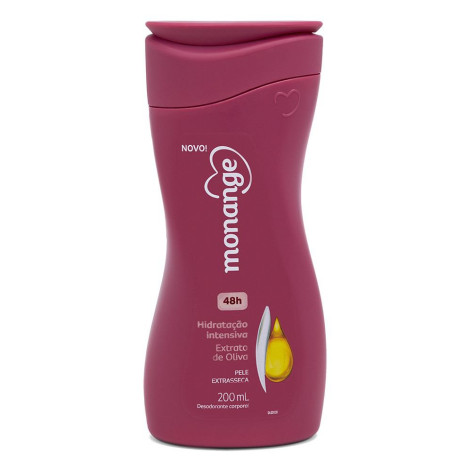 Hidratante Monange Hidratação Intensiva Pele Extra Seca Extrato de Oliva 200ml