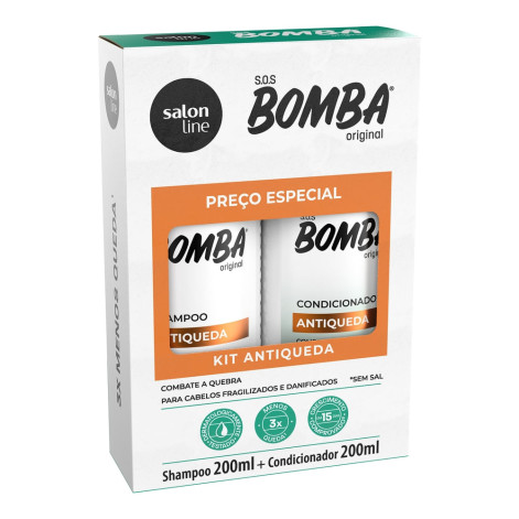 Kit Salon Line Sh+Condicionador Bomba Antiqueda C/2Un