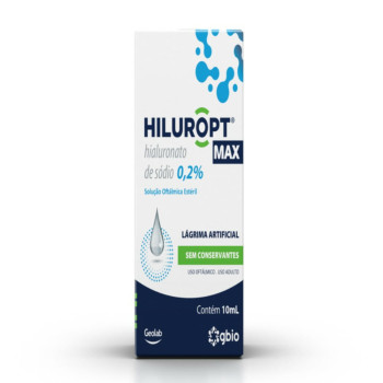 Hiluropt Max Hialuronato de Sódio 0,20% Solução Oftálmica 10ml