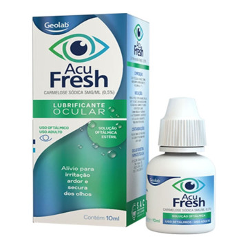 Acu Fresh 5mg/ml Geolab Solução Oftálmica 10ml