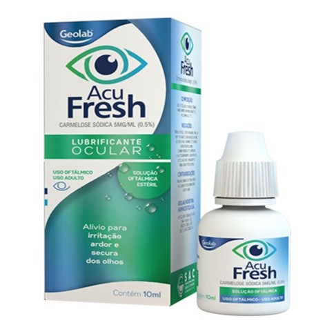 Acu Fresh 5mg/ml Geolab Solução Oftálmica 10ml