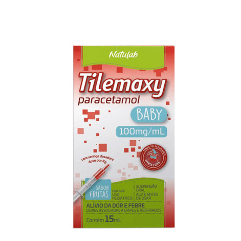 Tilemaxy Baby Paracetamol 100mg/ml Suspensão Oral 15ml